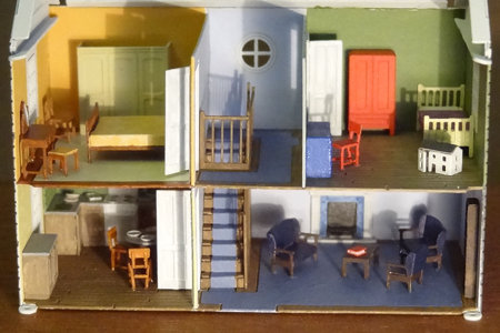 Kit N19 furniture, installed into the dolls house kit S2\\n\\n07/06/2016 11:40